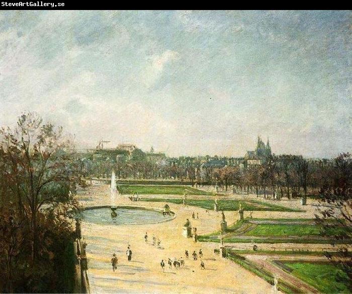 Camille Pissarro Tuileries Gardens, Afternoon, Sun